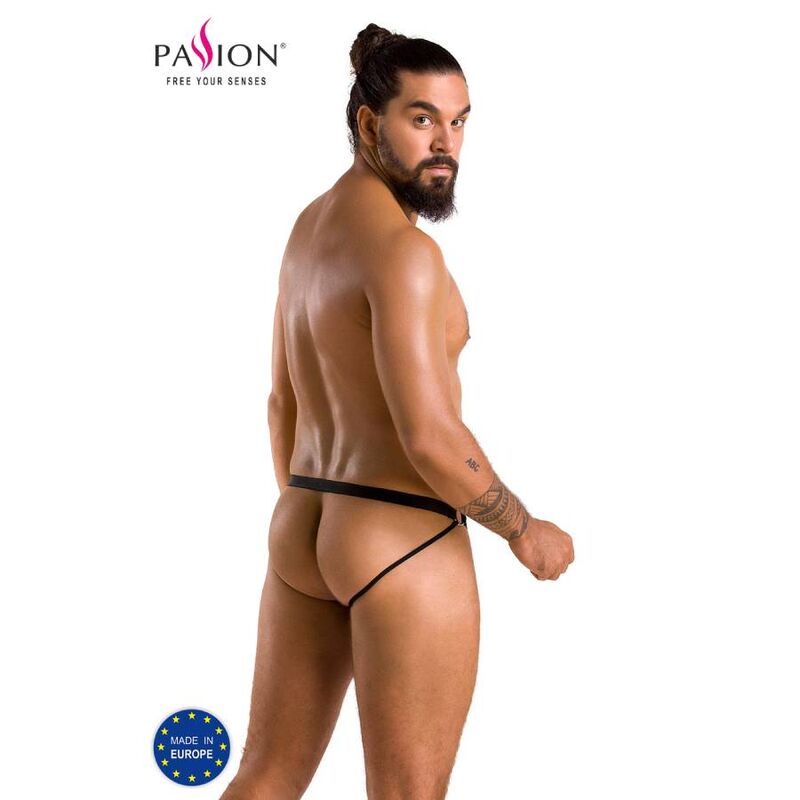 PASSION - 034 SLIP OPEN LUKE NERO L/XL - PASSION MEN | Lingerie Harness Boutique