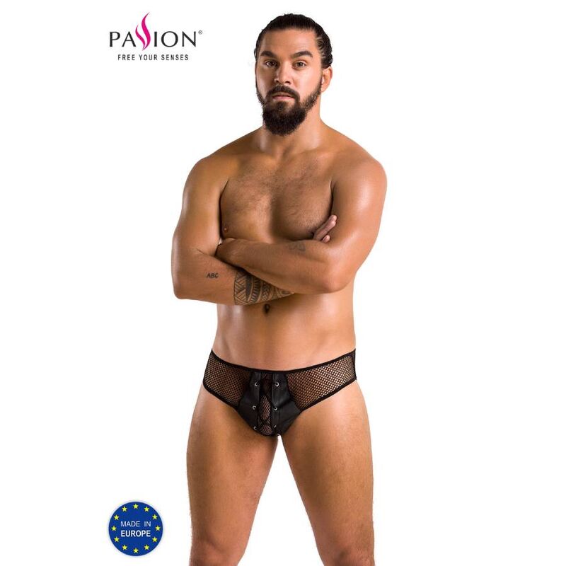 PASSION - 035 SLIP RICHARD NERO L/XL - PASSION MEN | Lingerie Harness Boutique