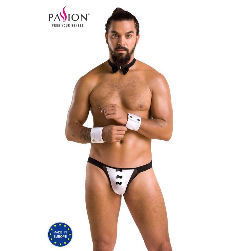 PASSION - 036 SLIP ALFROJO NERO L/XL - PASSION MEN | Lingerie Harness Boutique