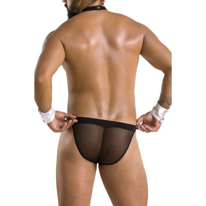 PASSION - 036 SLIP ALFROJO NERO L/XL - PASSION MEN | Lingerie Harness Boutique