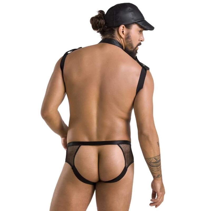 PASSION - 038 SET JOHN NERO L/XL - PASSION MEN | Lingerie Harness Boutique
