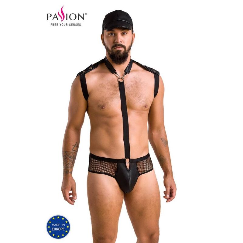 PASSION - 038 SET JOHN NERO L/XL - PASSION MEN | Lingerie Harness Boutique