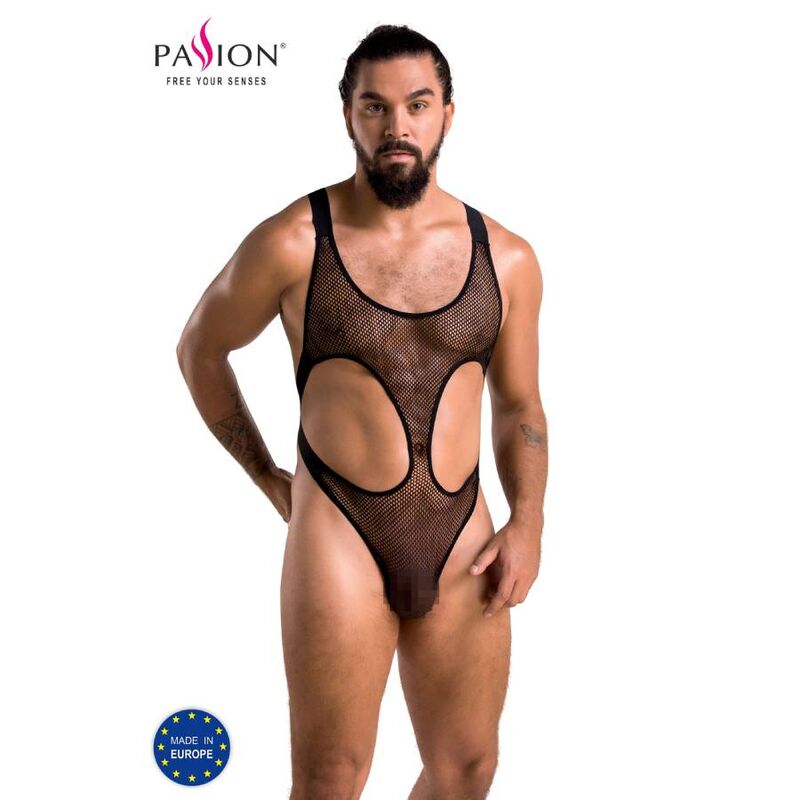PASSION - 040 BODY LEON NERO L/XL - PASSION MEN | Lingerie Harness Boutique