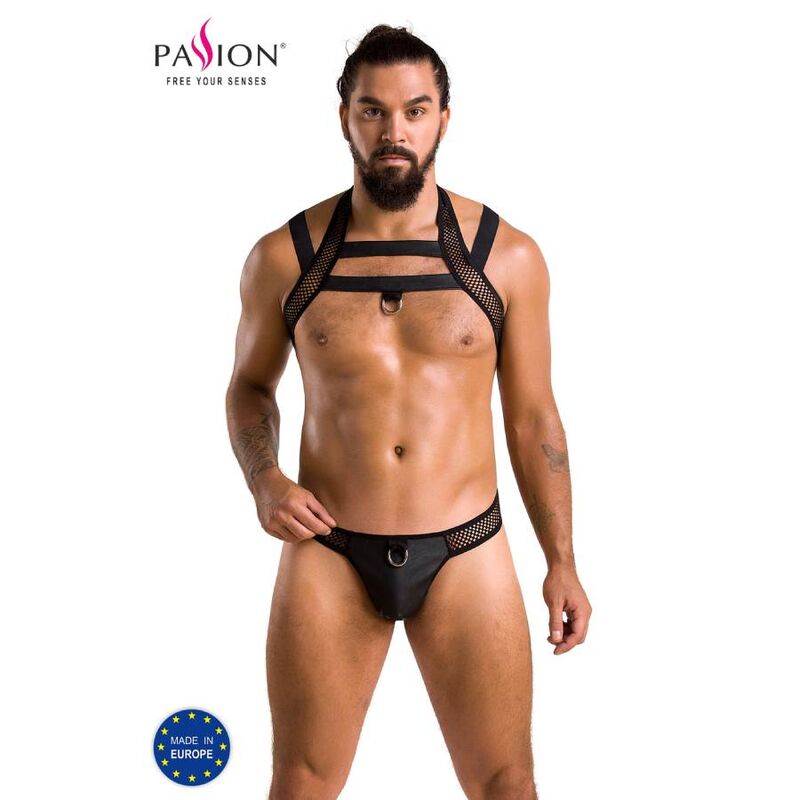PASSION - 043 SET JACOB NERO L/XL - PASSION MEN | Lingerie Harness Boutique