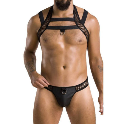 PASSION - 043 SET JACOB NERO L/XL - PASSION MEN | Lingerie Harness Boutique