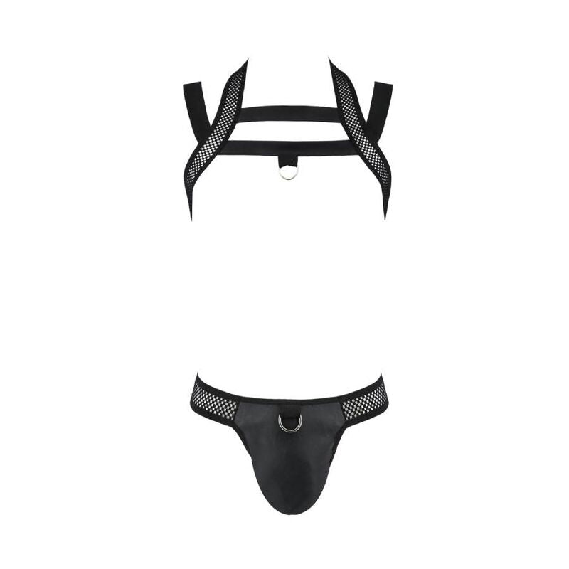 PASSION - 043 SET JACOB NERO L/XL - PASSION MEN | Lingerie Harness Boutique