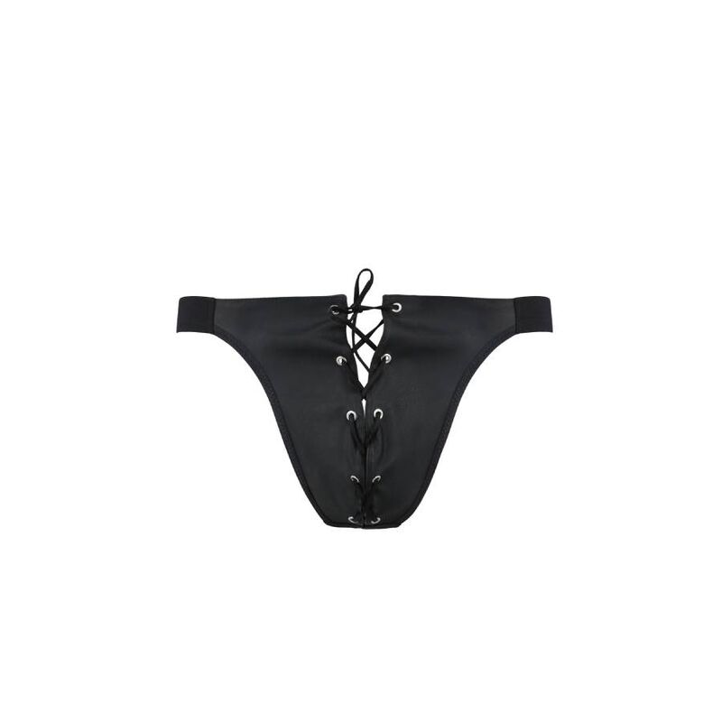 PASSION - 044 SLIP OPEN BEN NERO L/XL - PASSION MEN | Lingerie Harness Boutique