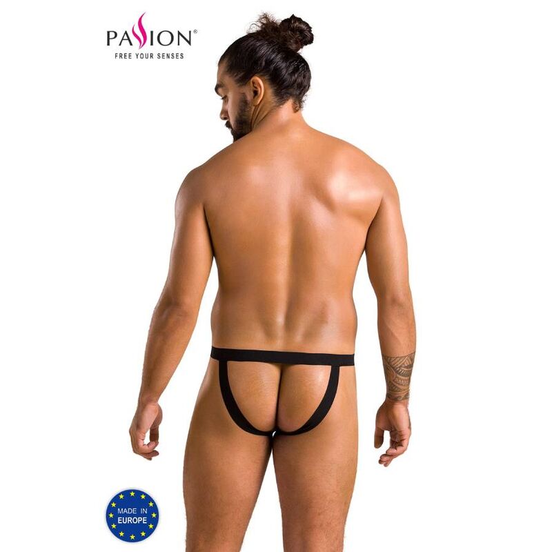 PASSION - 044 SLIP OPEN BEN NERO L/XL - PASSION MEN | Lingerie Harness Boutique