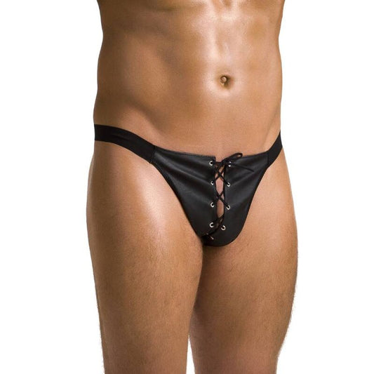 PASSION - 044 SLIP OPEN BEN NERO L/XL - PASSION MEN | Lingerie Harness Boutique