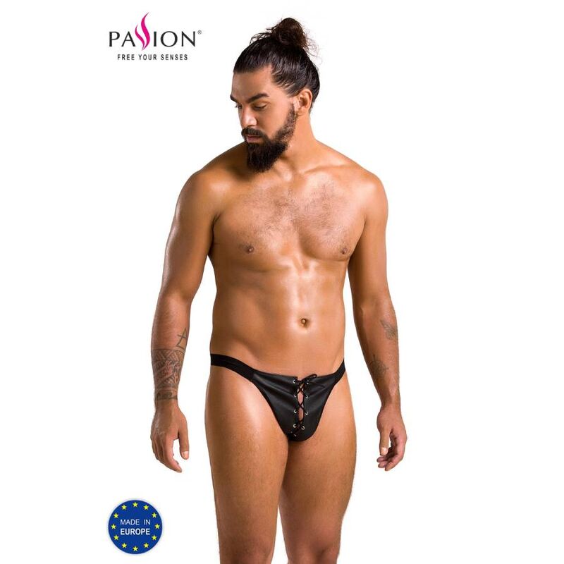 PASSION - 044 SLIP OPEN BEN NERO L/XL - PASSION MEN | Lingerie Harness Boutique