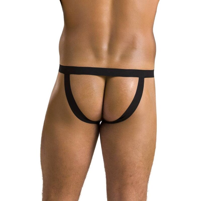 PASSION - 044 SLIP OPEN BEN NERO L/XL - PASSION MEN | Lingerie Harness Boutique