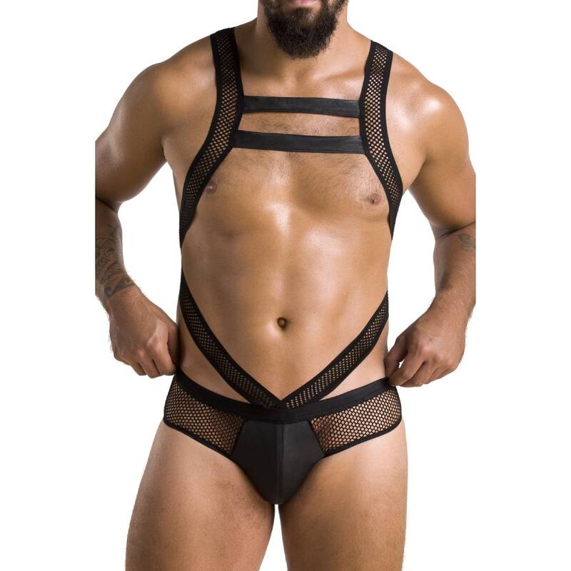 PASSION - 045 BODY VICTOR NERO L/XL - PASSION MEN | Lingerie Harness Boutique