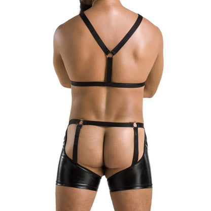 PASSION - 047 SET ARON NERO L/XL - PASSION MEN | Lingerie Harness Boutique