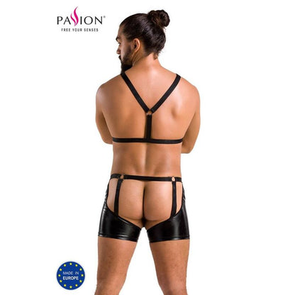 PASSION - 047 SET ARON NERO L/XL - PASSION MEN | Lingerie Harness Boutique