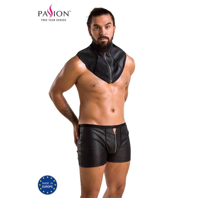 PASSION - 051 SET EDWARD NERO L/XL - PASSION MEN | Lingerie Harness Boutique
