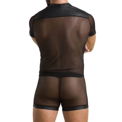 PASSION - 052 SET MICHAEL NERO L/XL - PASSION MEN | Lingerie Harness Boutique