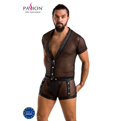 PASSION - 052 SET MICHAEL NERO L/XL - PASSION MEN | Lingerie Harness Boutique