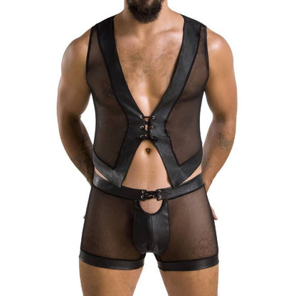 PASSION - 053 SET WILLIAM NERO L/XL - PASSION MEN | Lingerie Harness Boutique