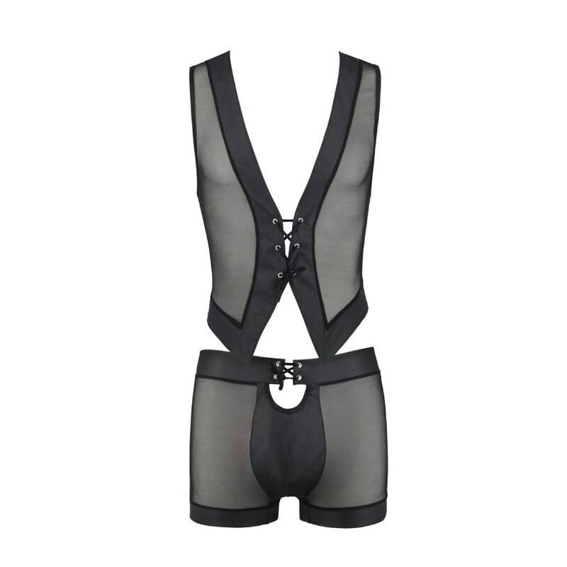 PASSION - 053 SET WILLIAM NERO L/XL - PASSION MEN | Lingerie Harness Boutique