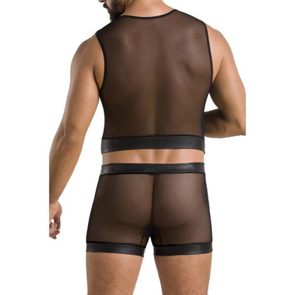 PASSION - 053 SET WILLIAM NERO L/XL - PASSION MEN | Lingerie Harness Boutique