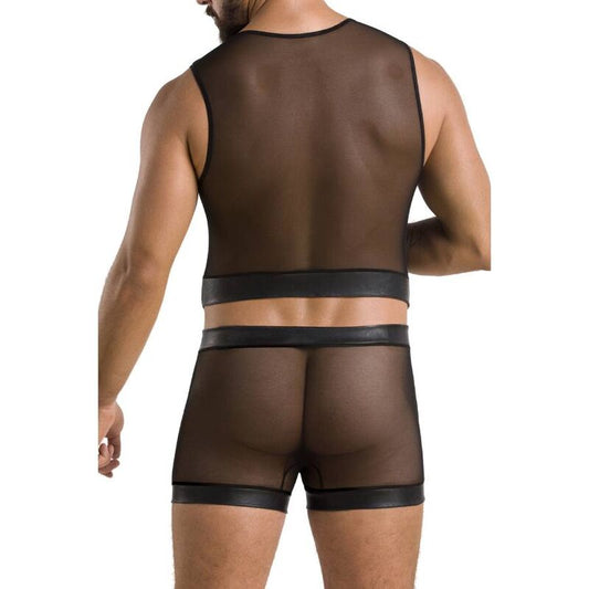 PASSION - 053 SET WILLIAM NERO L/XL - PASSION MEN | Lingerie Harness Boutique