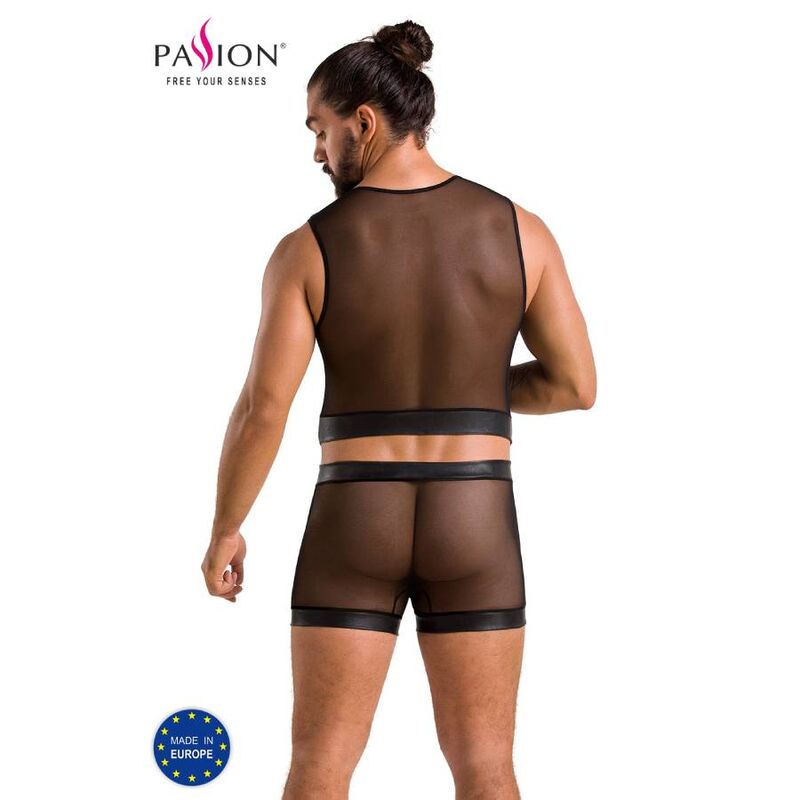 PASSION - 053 SET WILLIAM NERO L/XL - PASSION MEN | Lingerie Harness Boutique