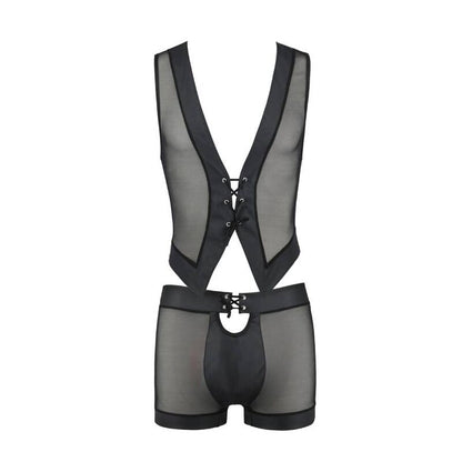 PASSION - 053 SET WILLIAM NERO L/XL - PASSION MEN | Lingerie Harness Boutique