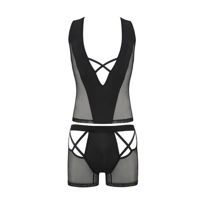 PASSION - 054 SET OSCAR NERO L/XL - PASSION MEN | Lingerie Harness Boutique