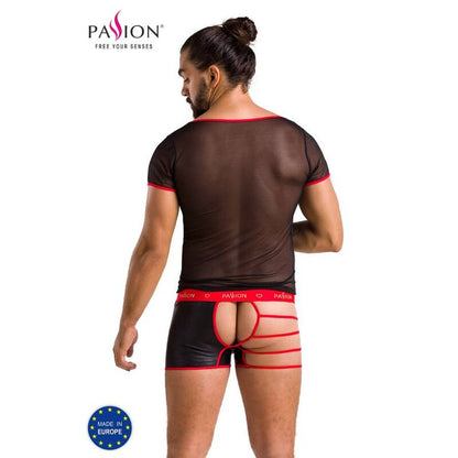 PASSION - 055 SET MARK NERO L/XL - PASSION MEN | Lingerie Harness Boutique