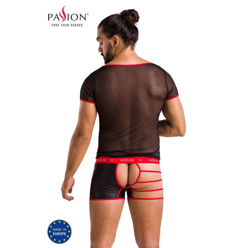 PASSION - 055 SET MARK NERO L/XL - PASSION MEN | Lingerie Harness Boutique