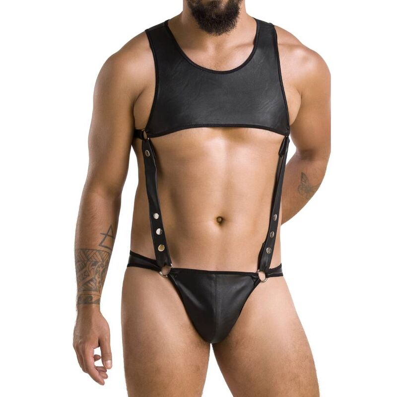 PASSION - 056 BODY ADAM NERO L/XL - PASSION MEN | Lingerie Harness Boutique
