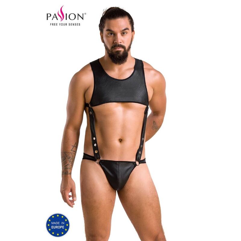PASSION - 056 BODY ADAM NERO L/XL - PASSION MEN | Lingerie Harness Boutique