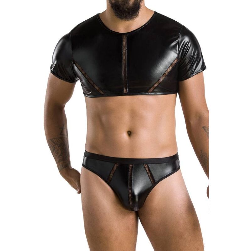 PASSION - 057 SET PETER NERO L/XL - PASSION MEN | Lingerie Harness Boutique