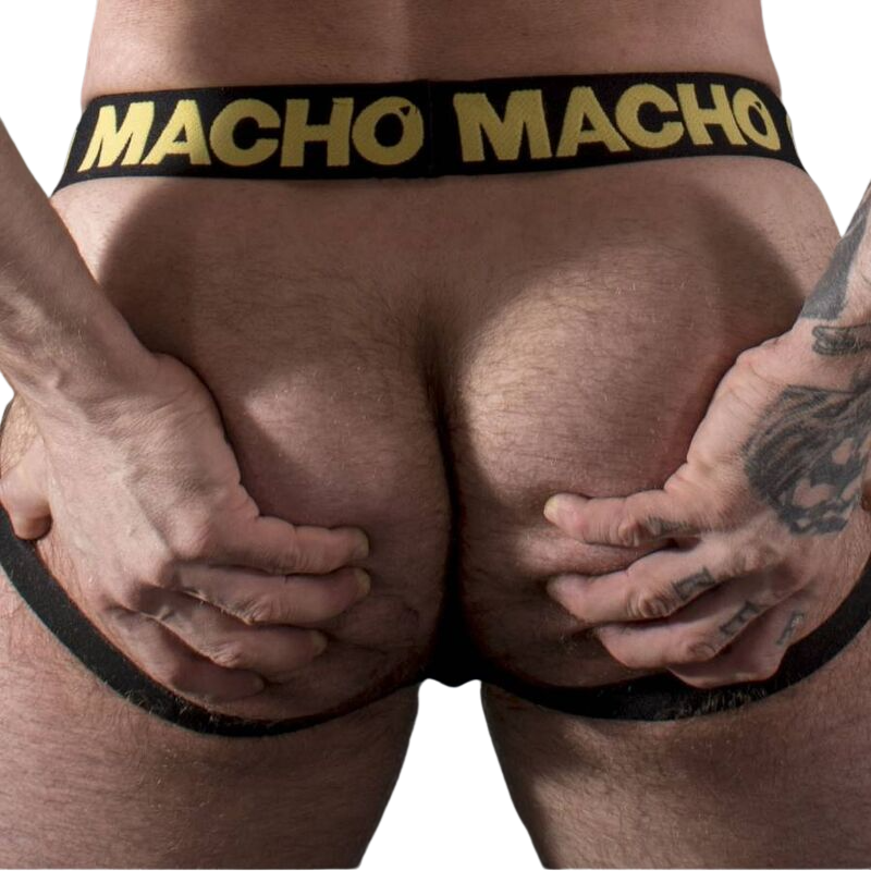 MACHO - MX25AC JOCK GIALLO PELLE XL - MACHO UNDERWEAR | Lingerie Harness Boutique