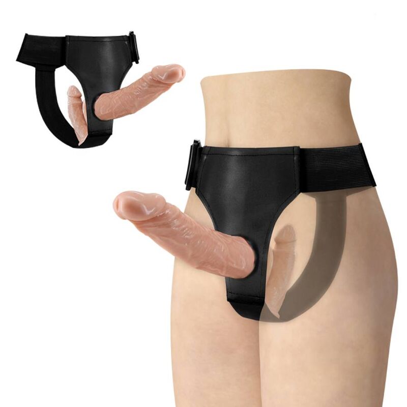 BAILE - ULTRA APPASSIONATA DOPPI DILDOS CON IMBRAGATURA - BAILE HARNESS COLLECTION | Lingerie Harness Boutique