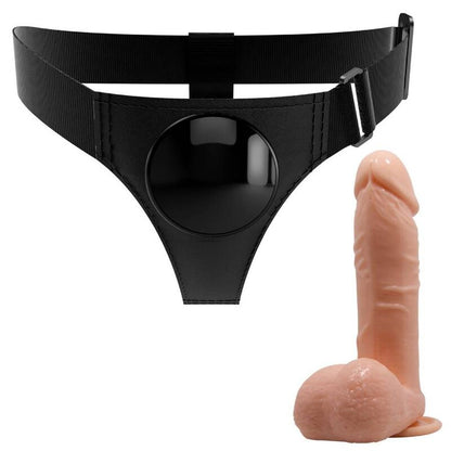 PRETTY LOVE - IMBRAGATURA SLIP UNIVERSALE CON DILDO TOM 20 CM NATURALE - PRETTY LOVE | Lingerie Harness Boutique
