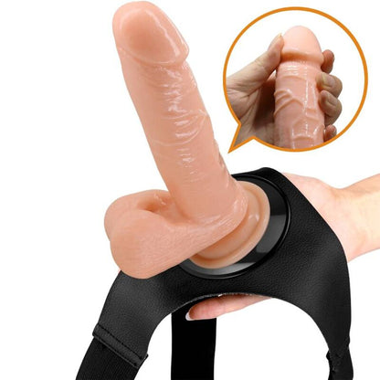 PRETTY LOVE - UNIVERSAL SLIP HARNESS WITH DILDO TOM 20 CM NATURAL