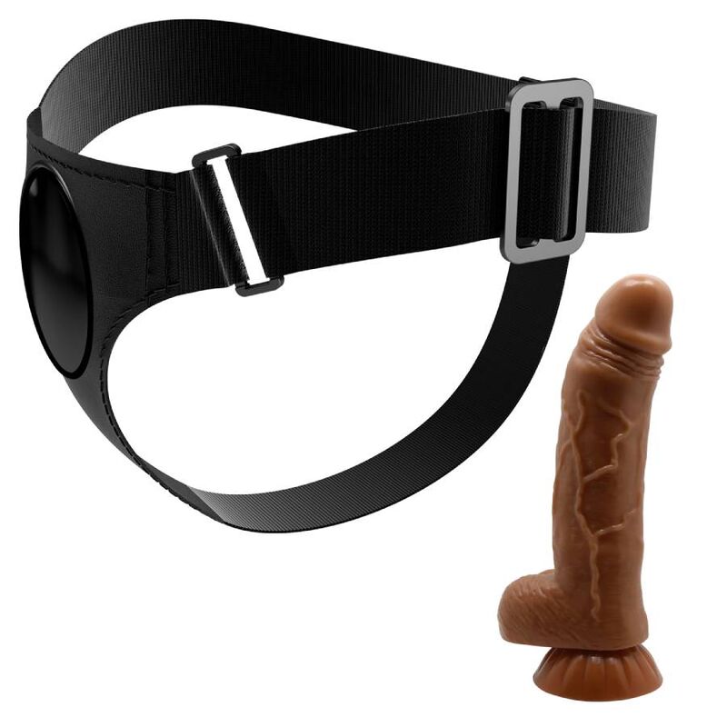 PRETTY LOVE - UNIVERSAL SLIP HARNESS HARNESS WITH DILDO MICHEAL 20 CM BLACK