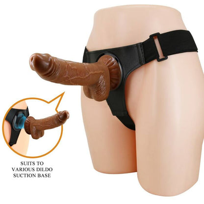 PRETTY LOVE - IMBRAGATURA SLIP UNIVERSALE IMBRAGATURA CON DILDO MICHEAL 20 CM NERO - PRETTY LOVE | Lingerie Harness Boutique