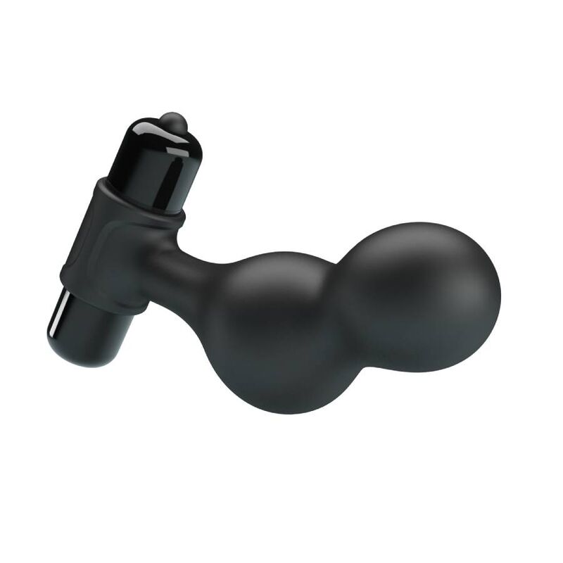MR PLAY - PLUG ANALE VIBRATORE IN SILICONE NERO - MR PLAY | Lingerie Harness Boutique