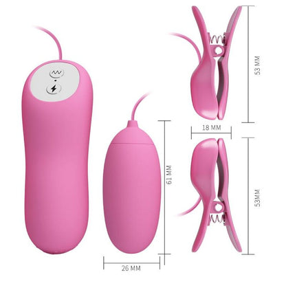 PRETTY LOVE - PINK ELECTRIC SHOCK AND VIBRATION TWEEZERS