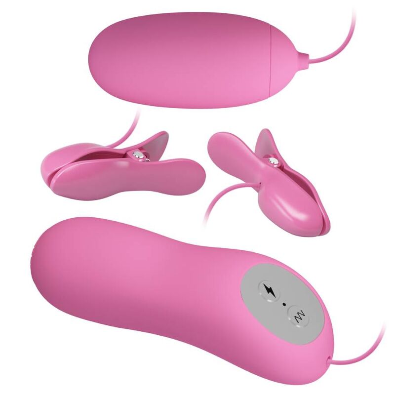 PRETTY LOVE - PINK ELECTRIC SHOCK AND VIBRATION TWEEZERS