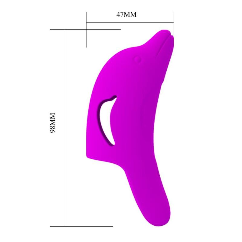 PRETTY LOVE - POTENTE STIMOLATORE DELLE DITA DELPHINI VIOLA - PRETTY LOVE | Lingerie Harness Boutique