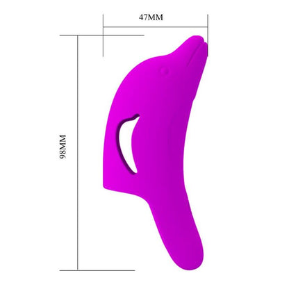 PRETTY LOVE - POTENTE STIMOLATORE DELLE DITA DELPHINI VIOLA - PRETTY LOVE | Lingerie Harness Boutique