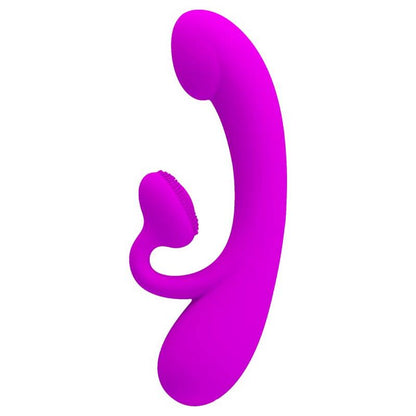 PRETTY LOVE - SINCERE VIBRATOR AND PURPLE SILICONE CLITORAL SUCTION CUP