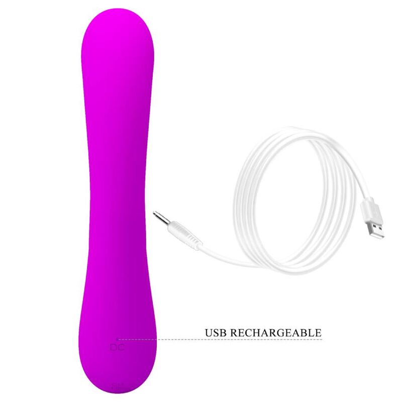 PRETTY LOVE - SINCERE VIBRATOR AND PURPLE SILICONE CLITORAL SUCTION CUP