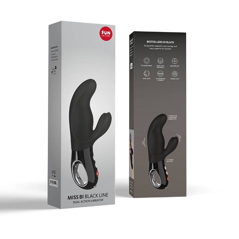 FUN FACTORY - VIBRATORE MISS BI RABBIT LINEA NERA