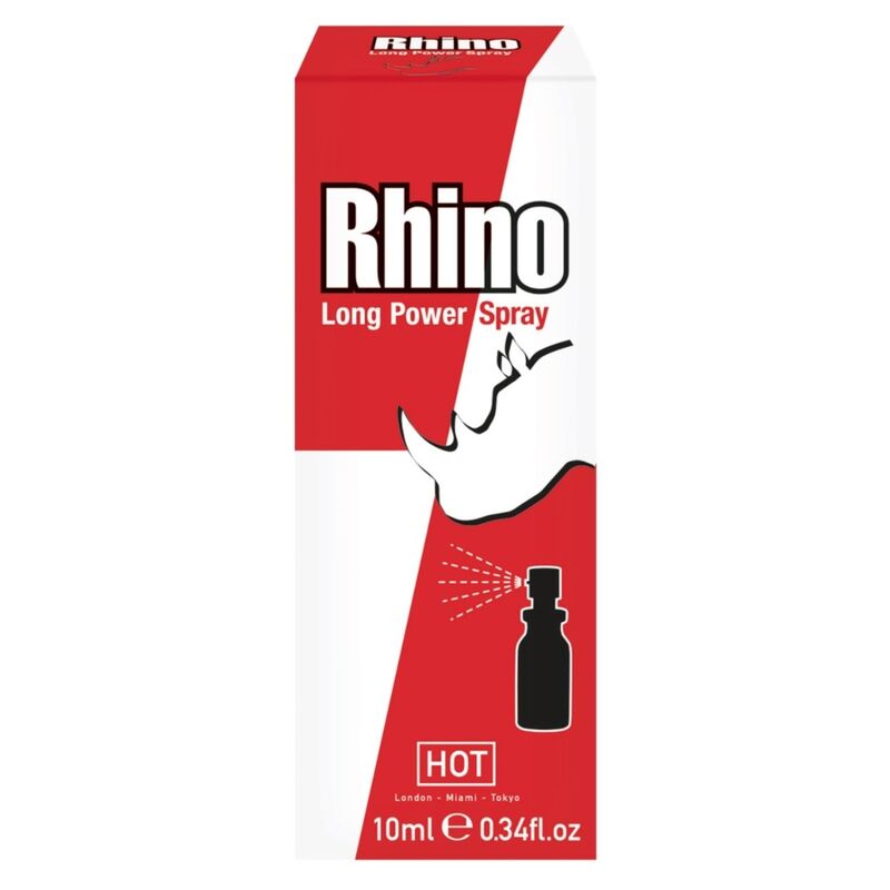 CALDO - RHINO LONG POWER SPRAY 10ML - HOT | Lingerie Harness Boutique