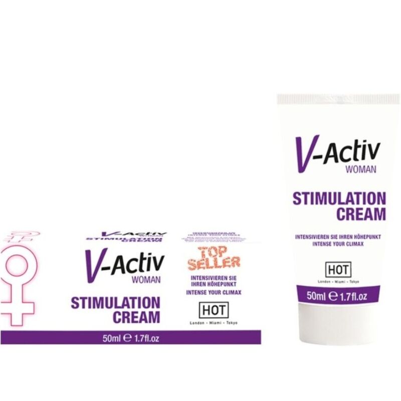 HOT - V-ACTIV CREMA STIMOLANTE DONNA 50ML - HOT | Lingerie Harness Boutique