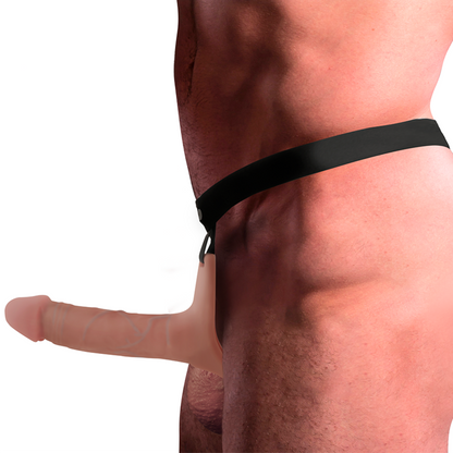 INTENSE - IMBRACATURA CAVA CON DILDO IN SILICONE 16 X 3,5 CM - INTENSE COUPLES TOYS | Lingerie Harness Boutique